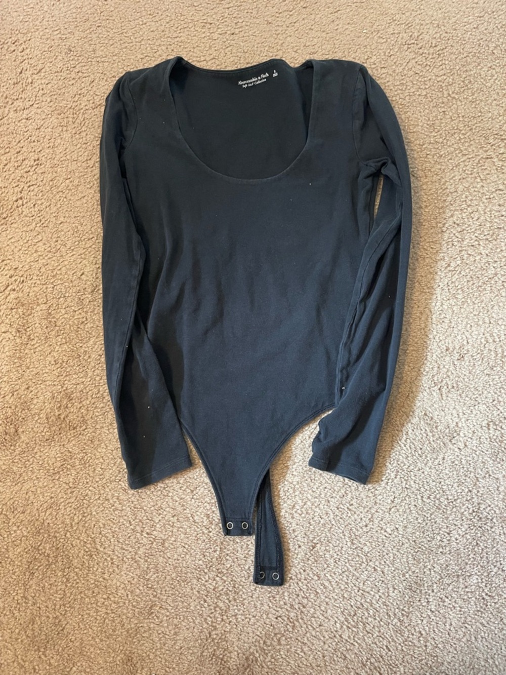 Abercrombie bodysuit long sleeve size small black